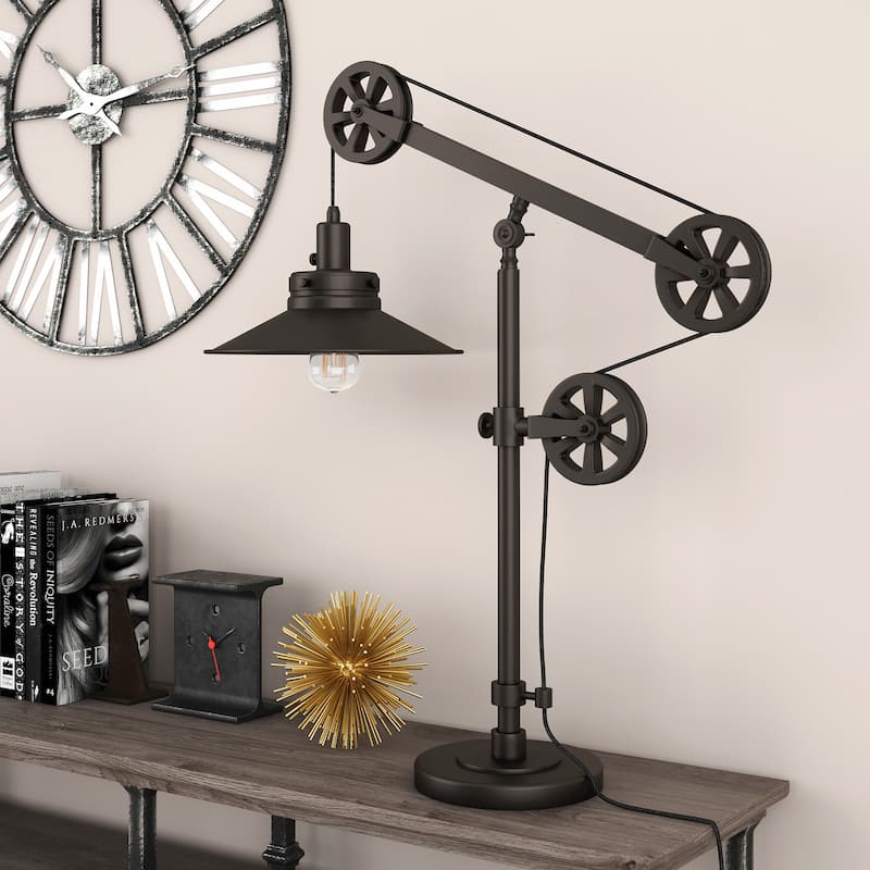 Carbon Loft Melville Wide Brim Table Lamp - Black