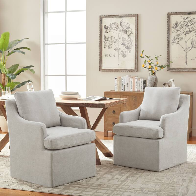 Upholstered Dining Chairs, Modern Kitchen Chairs Dinner Chairs with 4 Casters
