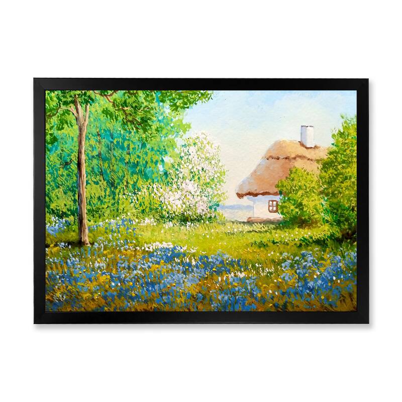 Framed Photo Rural Area Designart