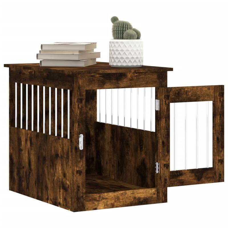 vidaXL Dog Crate with Door Doghouse Puppy Kennel Peg Cage Engineered Wood
