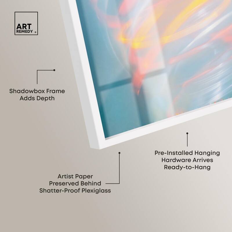 Swirling Light I Shadowbox by Art Remedy