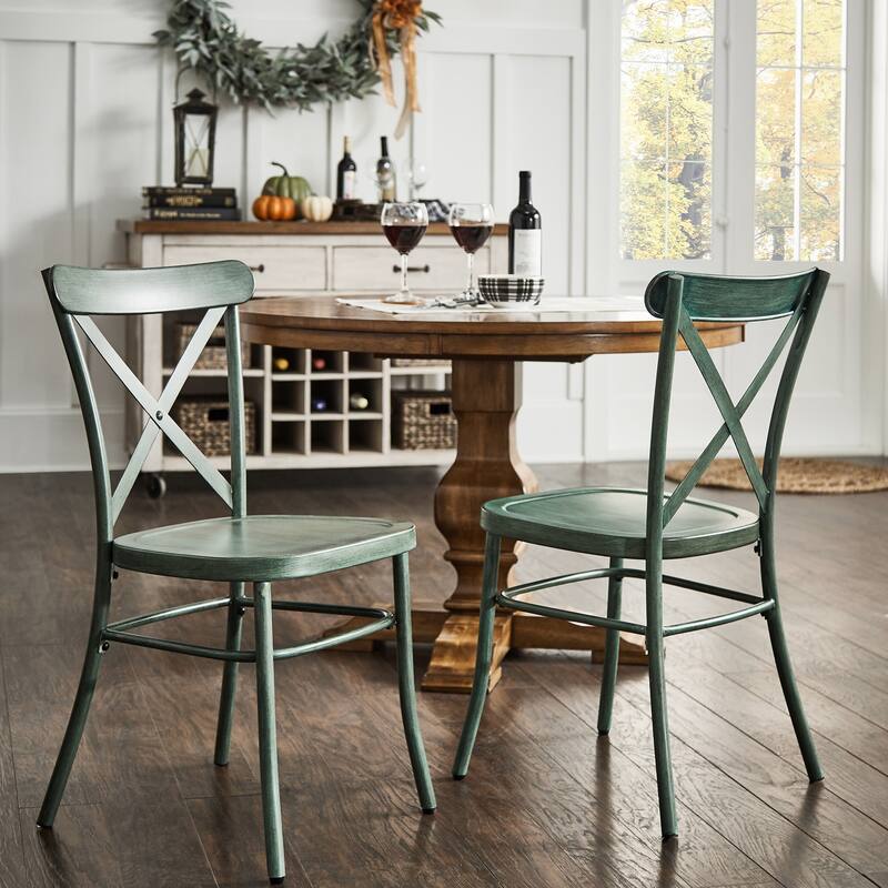 Pompey Metal Dining Chairs (Set of 2) by iNSPIRE Q Classic