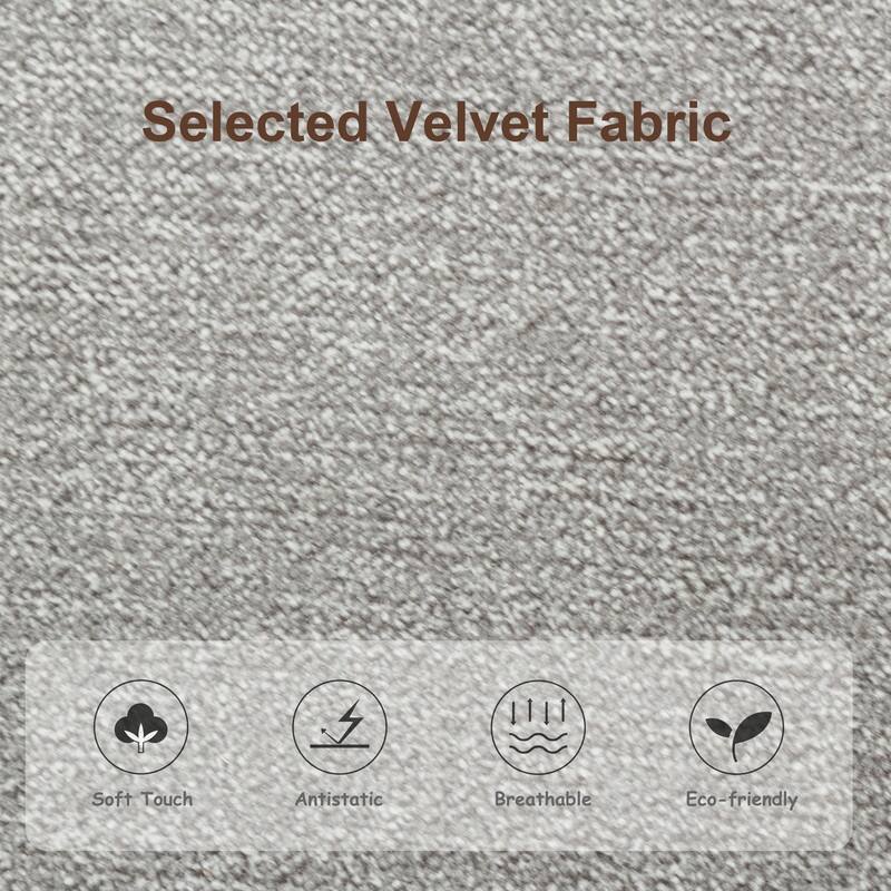 Comfy Fabric Upholstered Dining Chair (Set of 4)