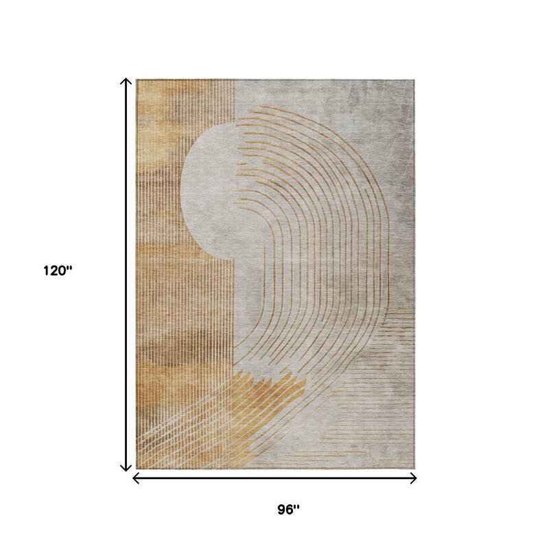 HomeRoots Geometric Transitional Rectangle Outdoor Rug