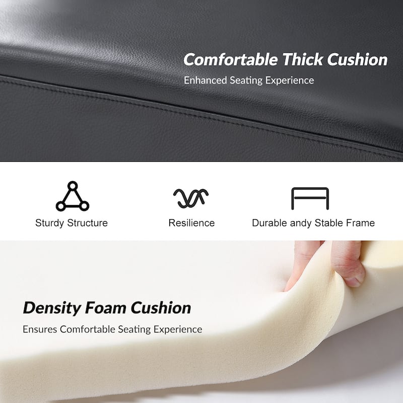 Salvatore Modern Genuine Leather Armchair with Foot Caps by HULALA HOME