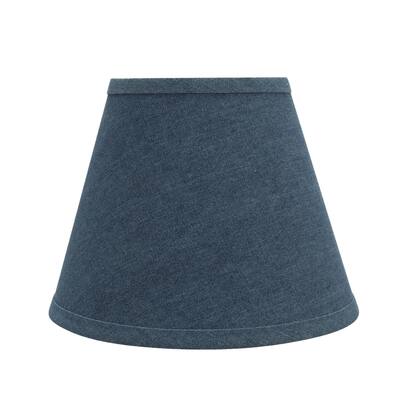 Aspen Creative Hardback Empire Shaped Spider Construction Lamp Shade in Washing Blue (5" x 9" x 7")