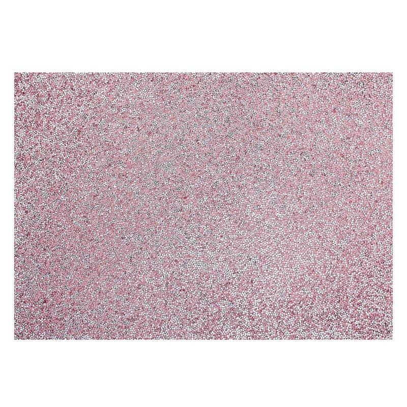 Sparkles Home Luminous Rectangle Rhinestone Placemat - Pink