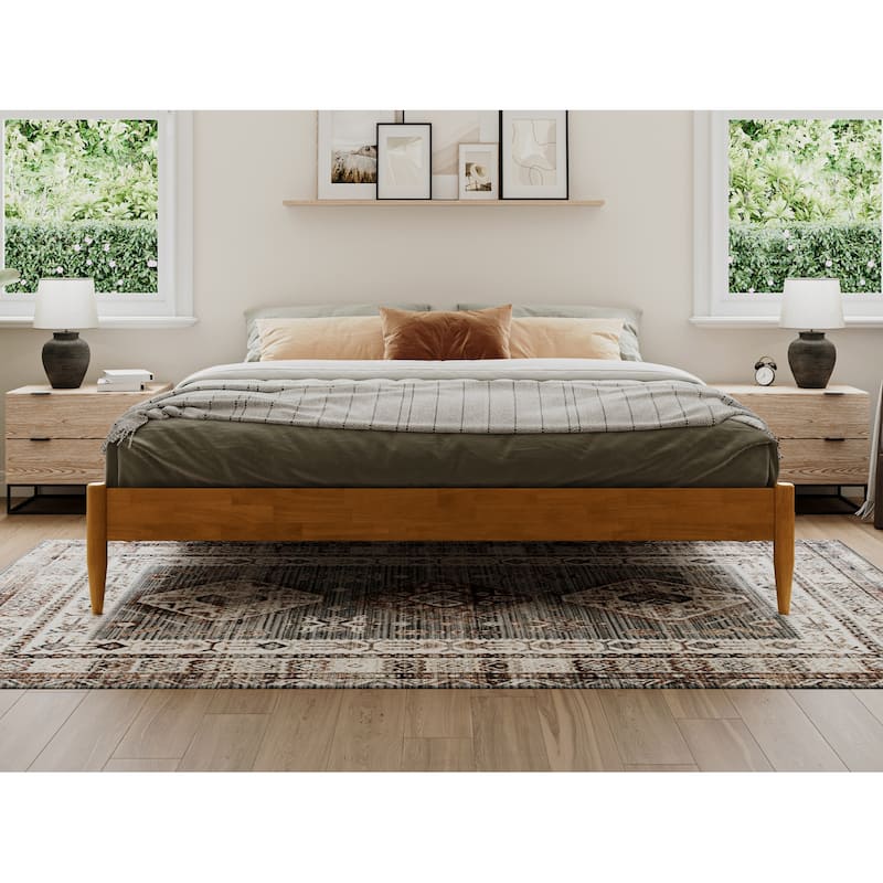 King Size Platform Bed Frame - Solid Wood Bed