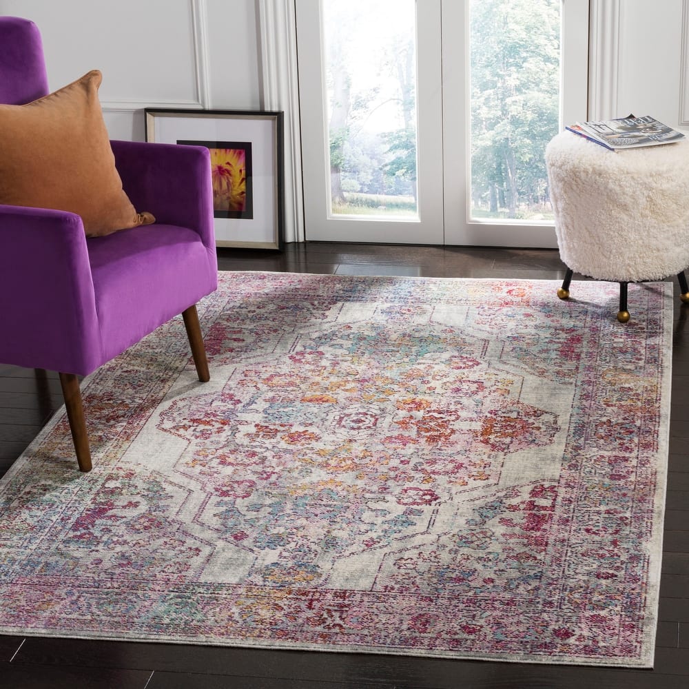 SAFAVIEH Valencia Vintage Helny Oriental Polyester Rug