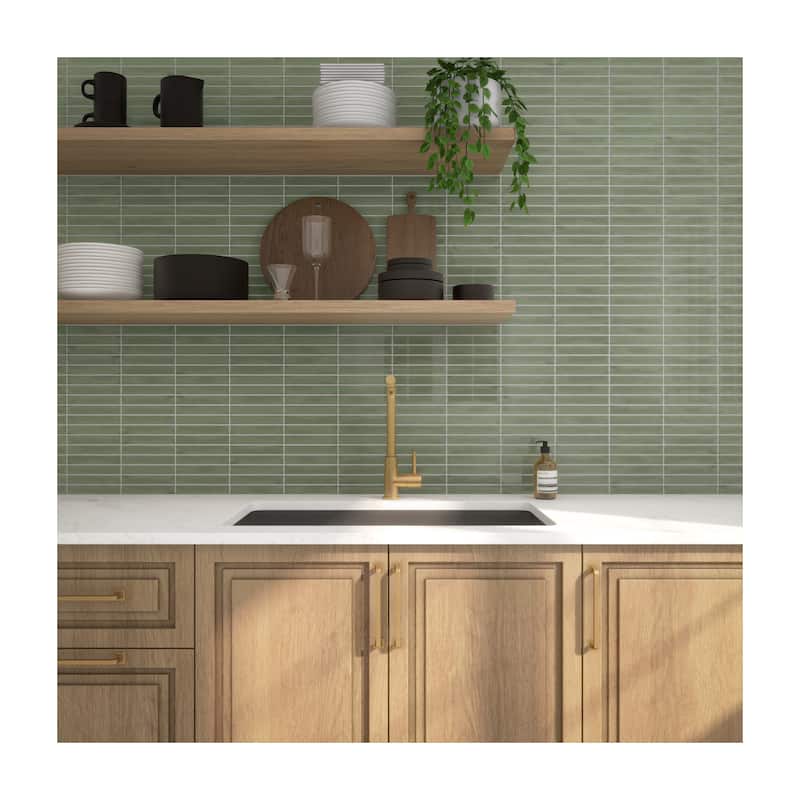Daltile Artcrafted 1 x 6 Glazed Ceramic Mosaic Tile (10 PCS Per Carton) (10.00 SQFT Per Carton)