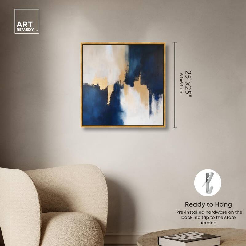 Indigo Aurelian Canvas by Art Remedy