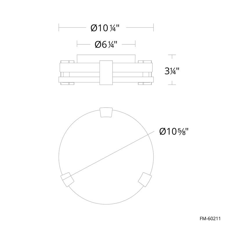 Catalonia 11in LED Flush Mount 3000K