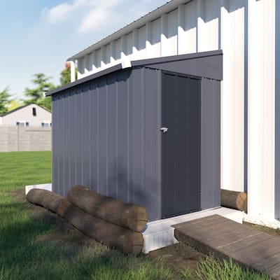 VEIKOUS Outdoor Storage Shed with lean-to Roof for Backyard