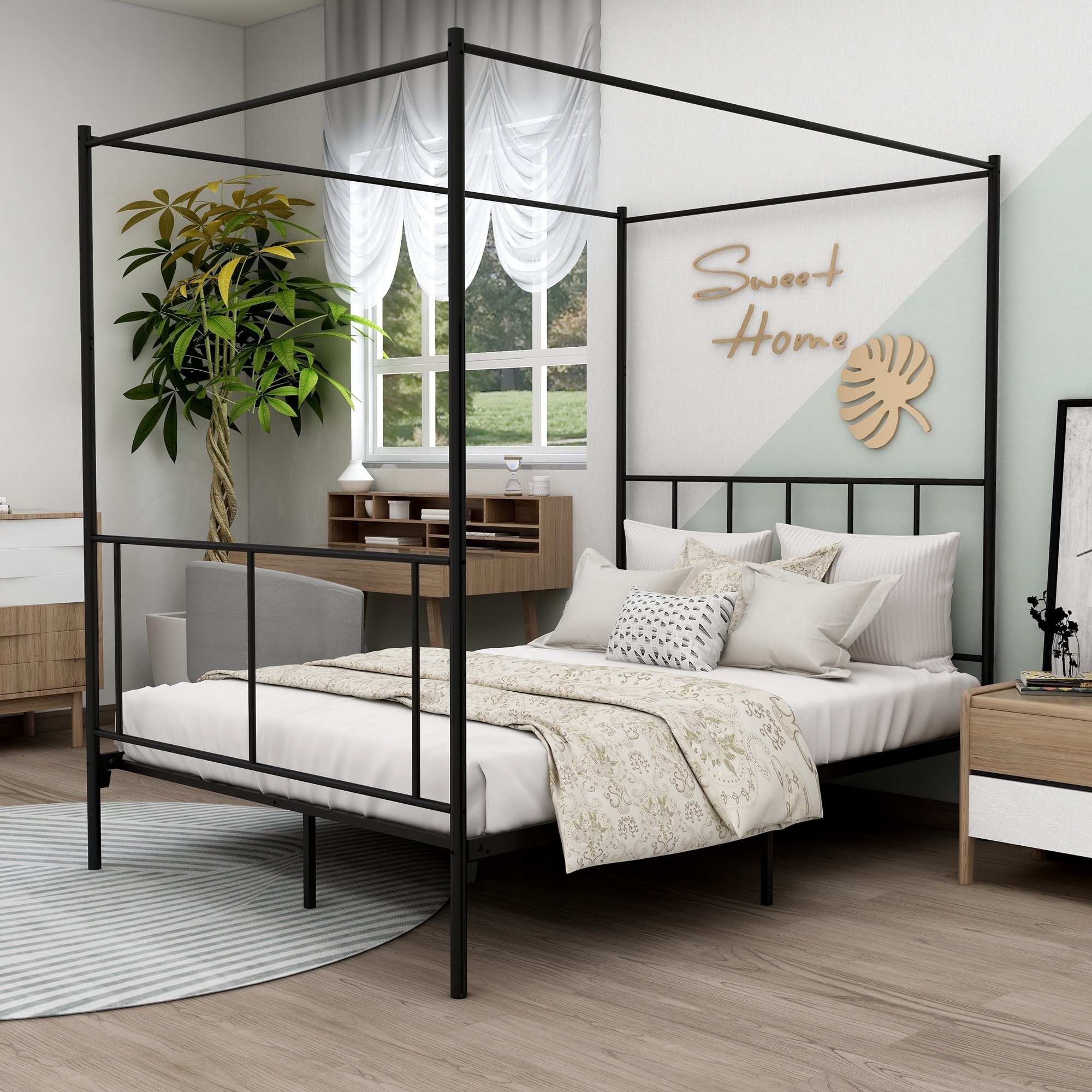 Aufank metal 2025 bed frame