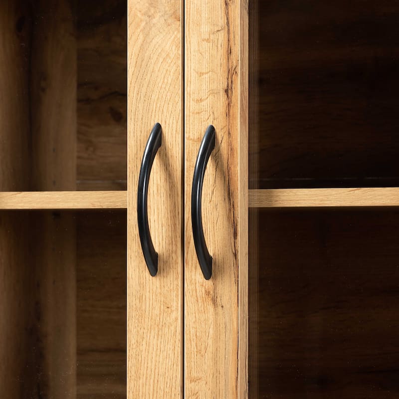 Laurana Modern and Contemporary Kitchen Wood Cabinet and Hutch