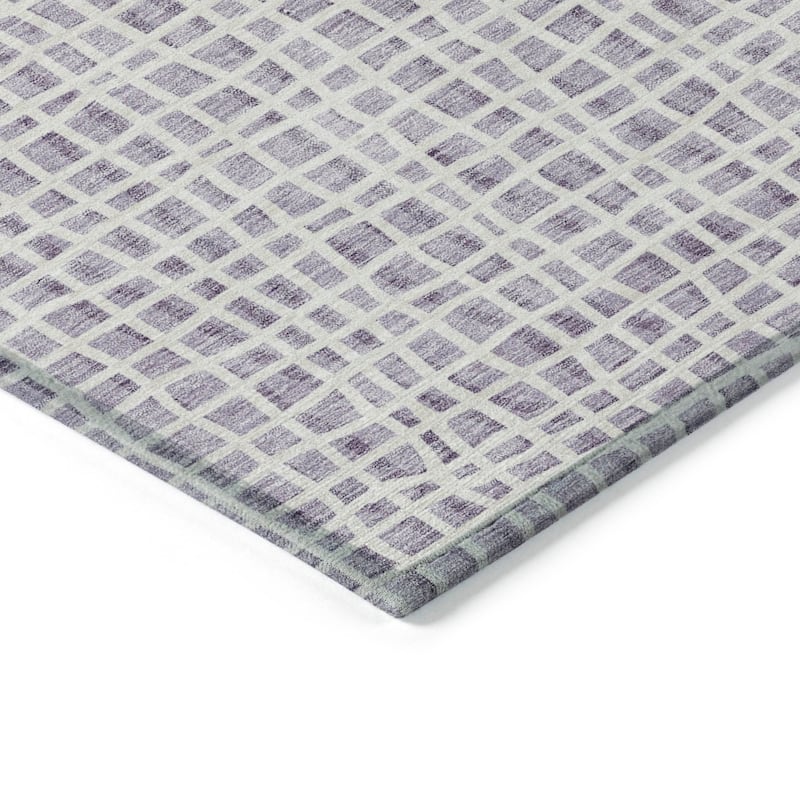 Machine Washable Indoor/ Outdoor Chantille Abstract Modern Rug