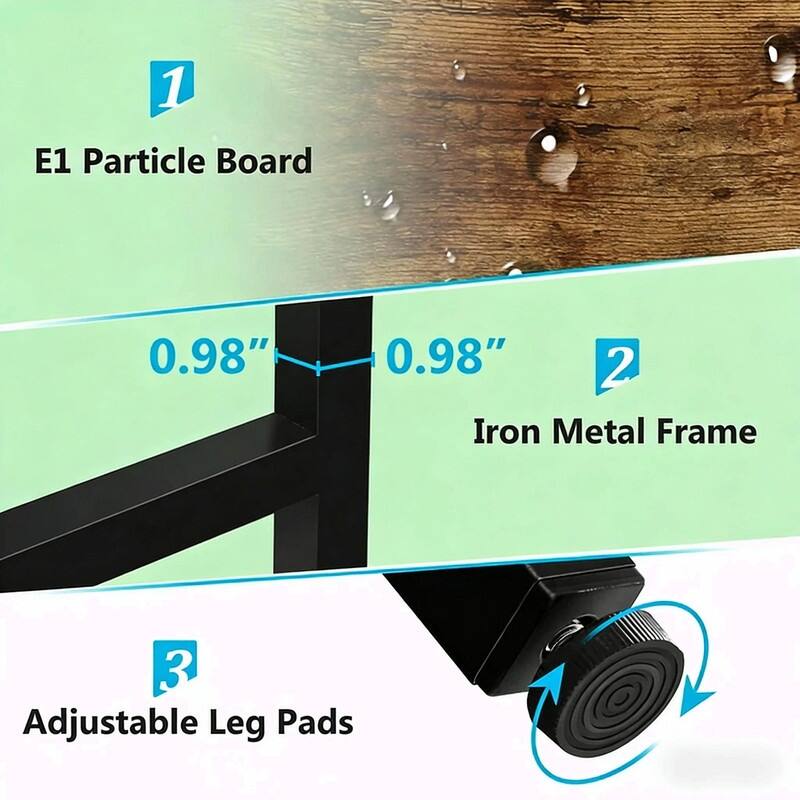 Extra-Large 2-Person Office Desk with Drawers, Open Shelf and Steel Frame