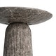 preview thumbnail 30 of 29, Studio London Faux Travertine Bistro Table Maddox Concrete Patio Table - 35.4"W x 35.4"D x 29.5"H
