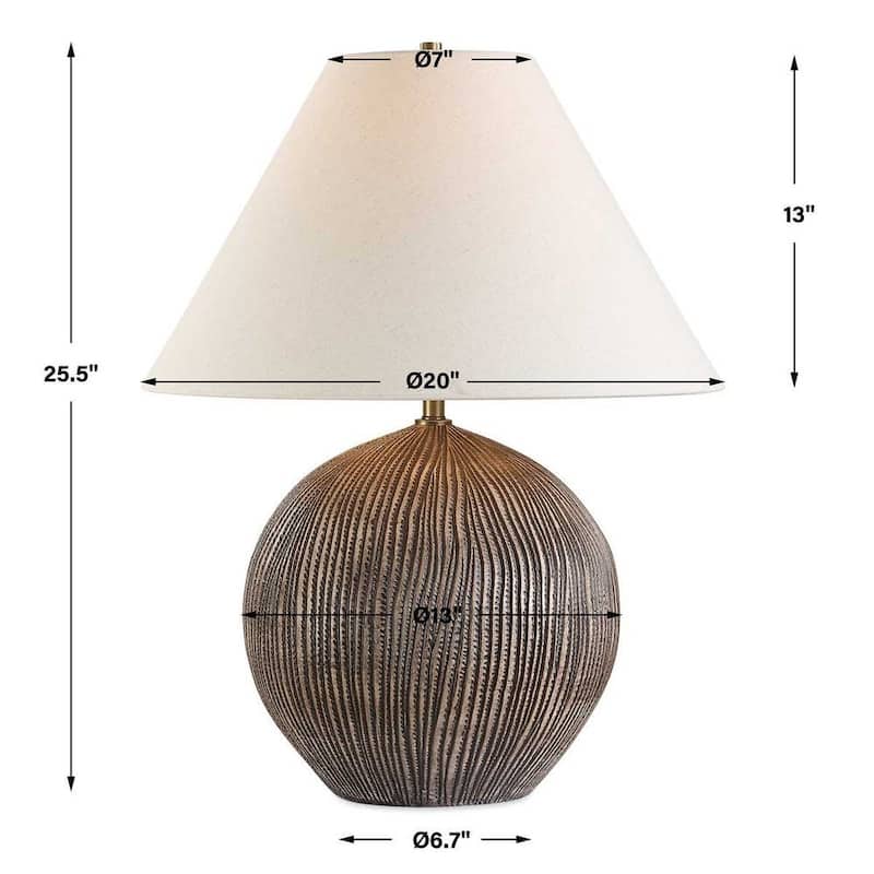 Uttermost Sayre Dark Brown Table Lamp - N/A