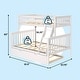 preview thumbnail 32 of 65, Max & Lily Twin over Full Bunk Bed with Trundle and Ladder