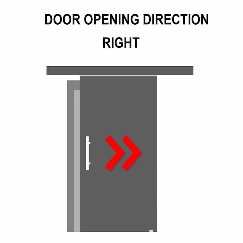 Frameless Sliding Glass Shower Door - Non-Private - 56"x80"-Left