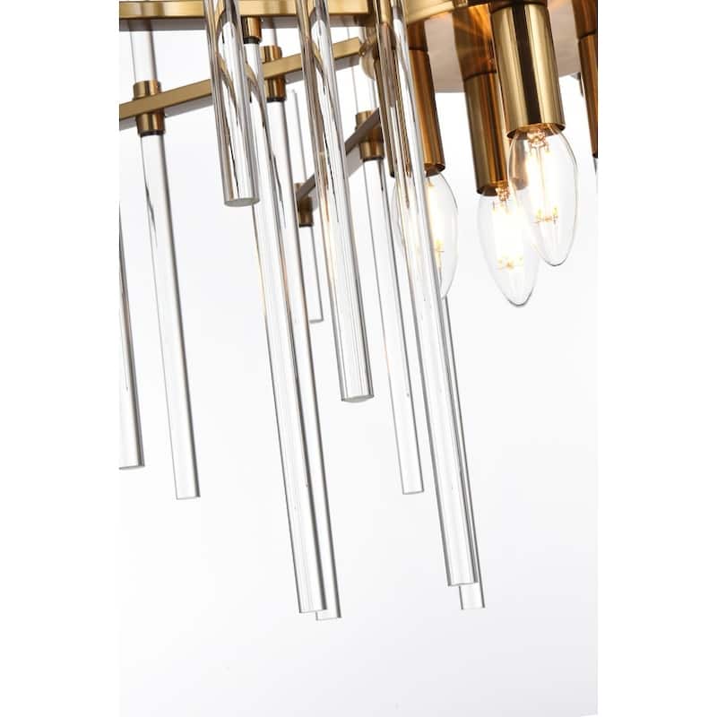 Samuel 27 inch Crystal Rod Pendant - N/A