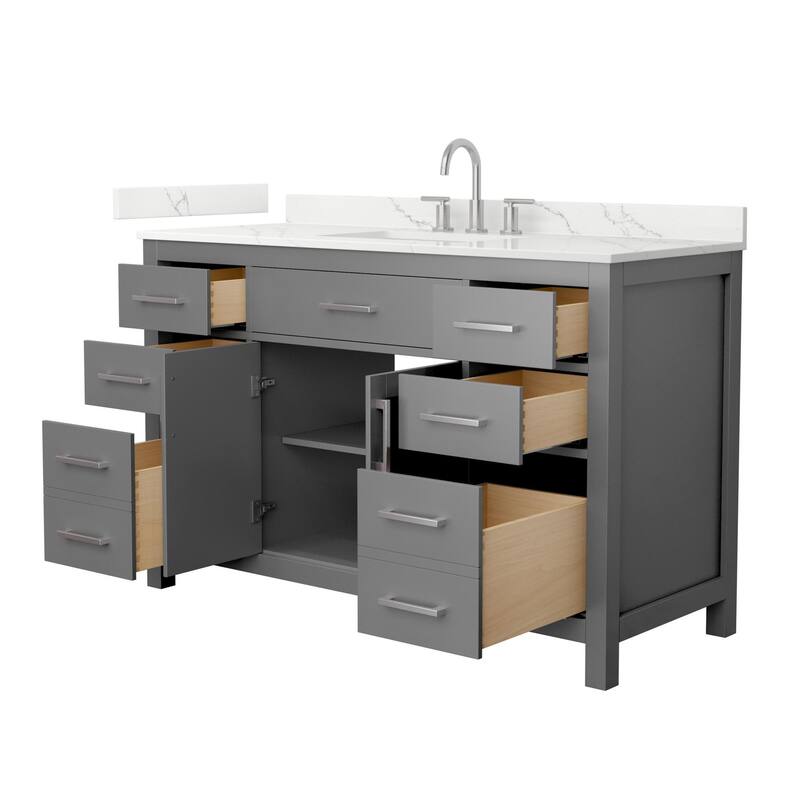 Wyndham Collection WCG2424-54S-QTZ-US3MXX Beckett 54" Free Standing
