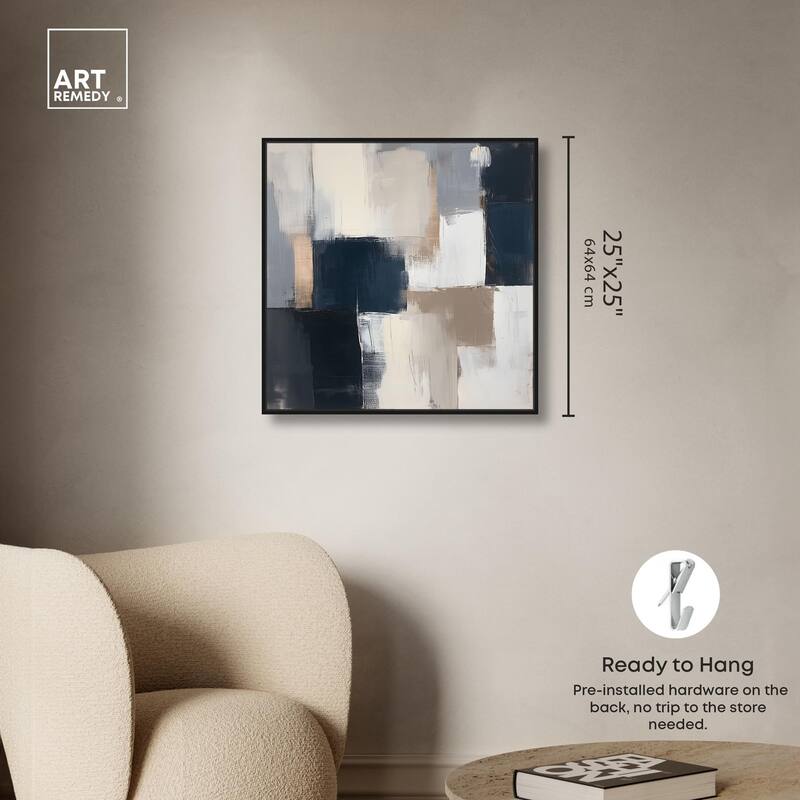 Blue Mood Depth III Canvas by Art Remedy