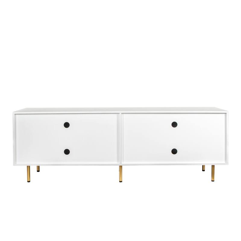 Modern TV Stand for TVs Up to 80" with Large Storage Cabinet