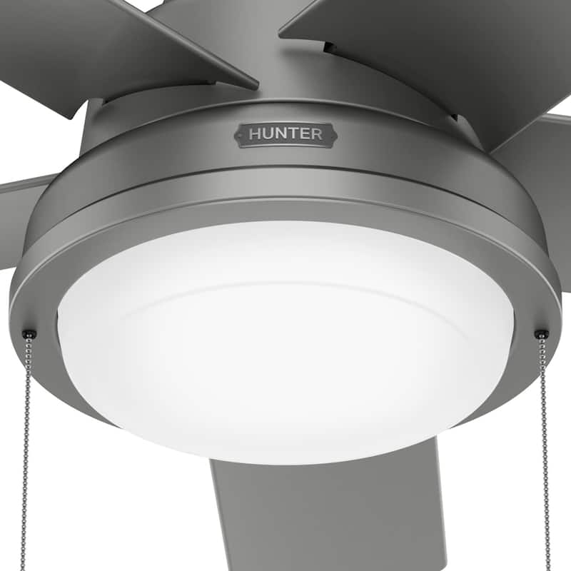 Hunter 44" Squall WeatherMax Outdoor Ceiling Fan w/LED Light, Pull Chain - Extreme Weather! Corrosion & Salt Air Resistant