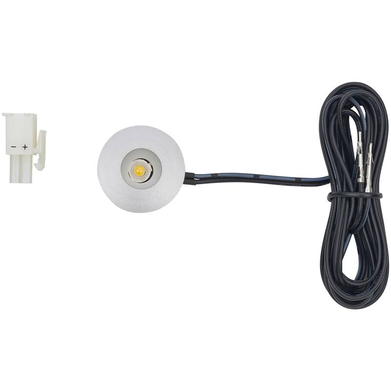 Tresco L-LED-1EB-W-1 12VDC 1W Pockit Point LED Light - 3000K - Nickel