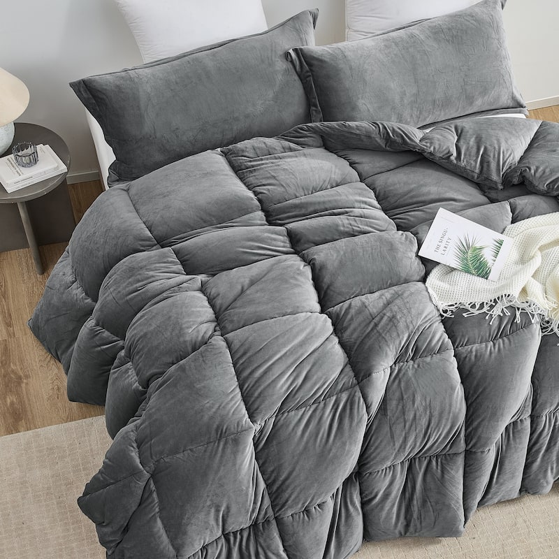 Fatter than Fat® - Coma Inducer® Oversized Comforter Set - Quiet Shade Gray - Queen - 3 Piece