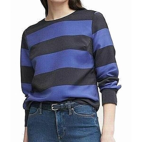 Shop Banana Republic Women S Top Black Size Medium M Knit Pullover