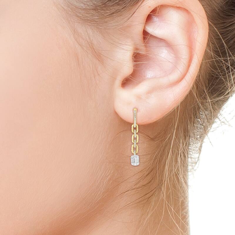 EFFY 14K Yellow Gold Diamond Earrings