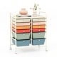 preview thumbnail 8 of 17, 12-Drawers Rolling Storage Cart with Organizer Top - See Details Macaron
