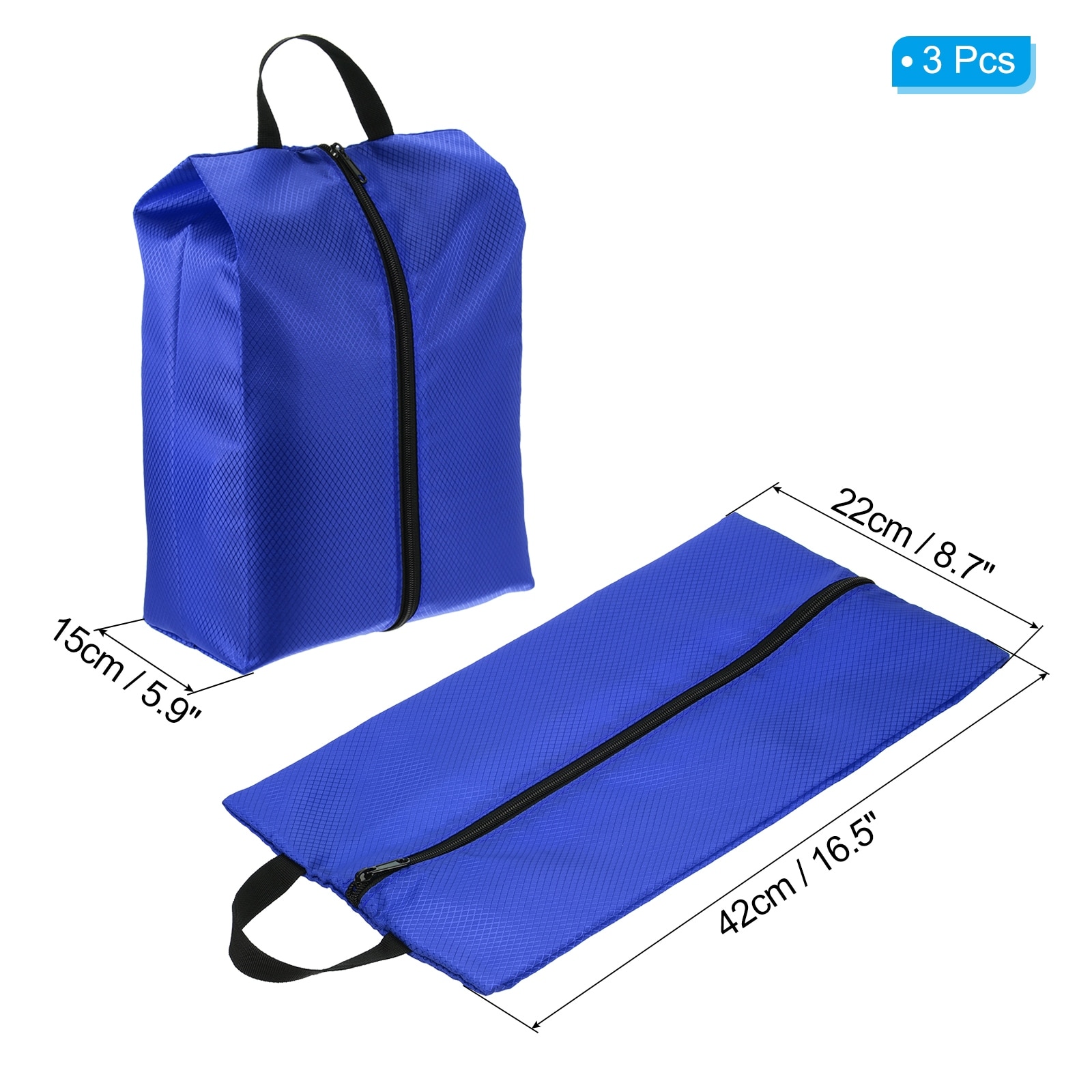 3pcs Shoe Bags for Travel Portable Shoe Bag with Zipper for Travel