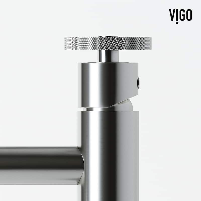 VIGO Sottile 18"L x 13"W Glass Vessel Sink and Cass 12"H Faucet Set