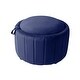 preview thumbnail 39 of 55, 30" W Round Velvet Upholstered Storage Ottoman with Flip Top Tray