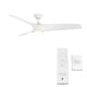 preview thumbnail 24 of 26, Zephyr Indoor and Outdoor 3-Blade Smart Ceiling Fan 52in with 3000K LED Light Kit and Remote Control with Wall Cradle