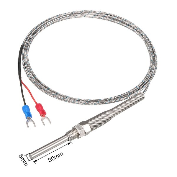 Thermocouple Temperature Controller Sensor 0-600C K Type Wire 1M 5M Probe 5x30mm 