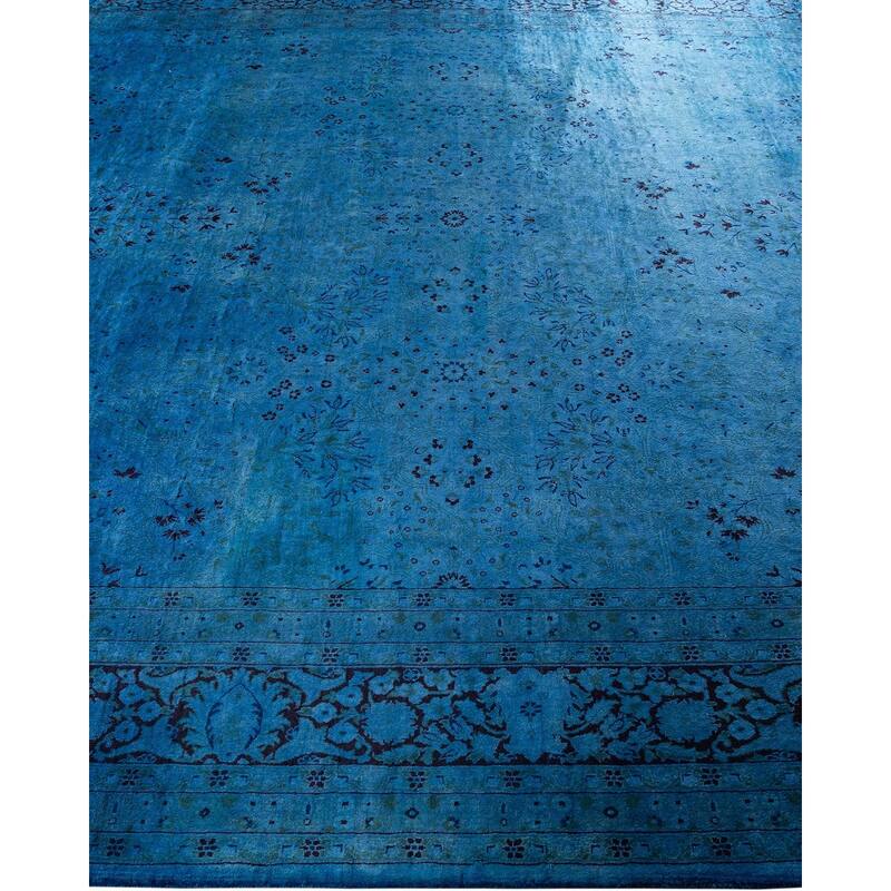 Fine Vibrance, One-of-a-Kind Hand-Knotted Area Rug - Purple, 8' 1" x 15' 10" - 8' 1" x 15' 10"