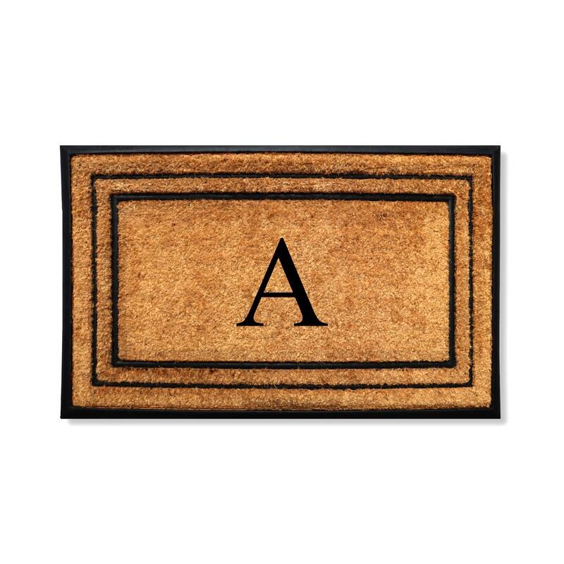 A1HC Natural Coir & Rubber Door Mat, Heavy Duty, Dirt Trapping, Long-Lasting Entrance Doormats,Thick & Durable Outdoor Entry Mat - 25" X 57" - A
