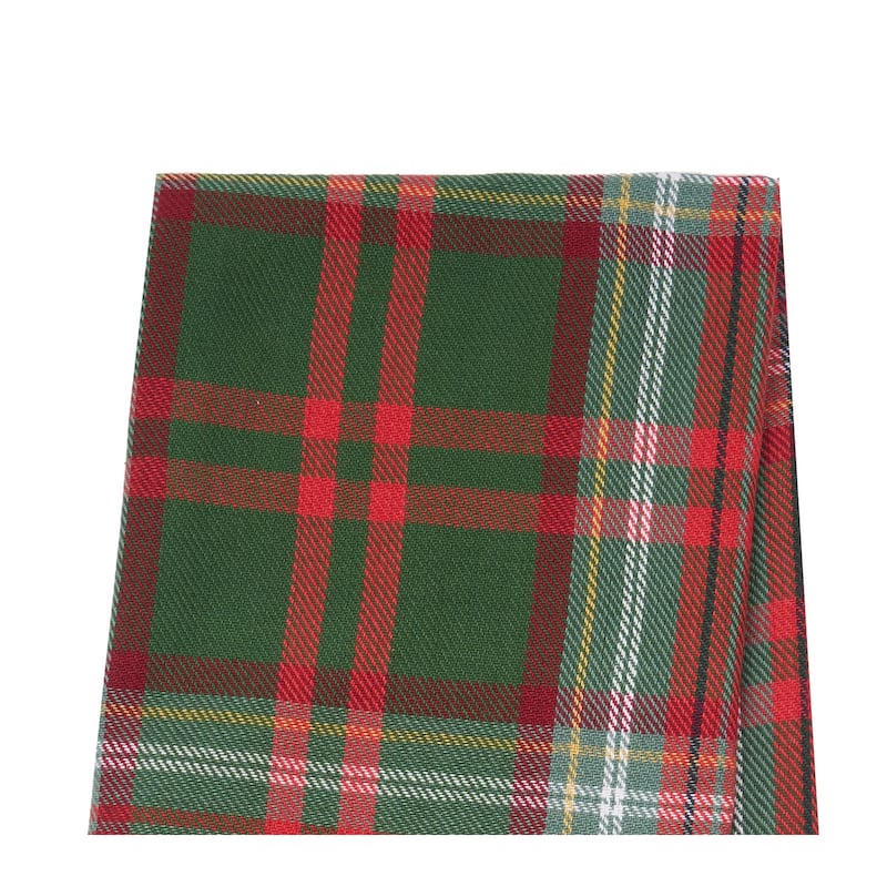 27' X 18" Axel Plaid Woven Cotton Kitchen Dish Towel, Red, White and Green Plaid