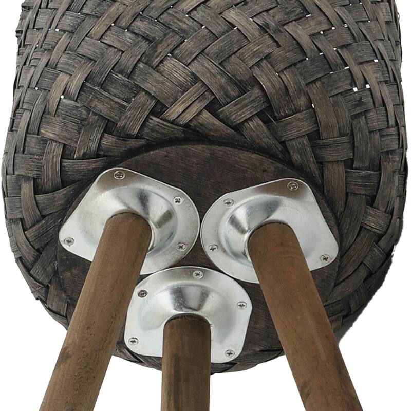 BAMBOO PLANTERS ON STANDS -set of 2