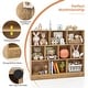preview thumbnail 23 of 21, 41 inches Wooden Toy Storage Organizer with 10 Cubes for Kids - 47.5" x 9.5" x 41" (L x W x H)