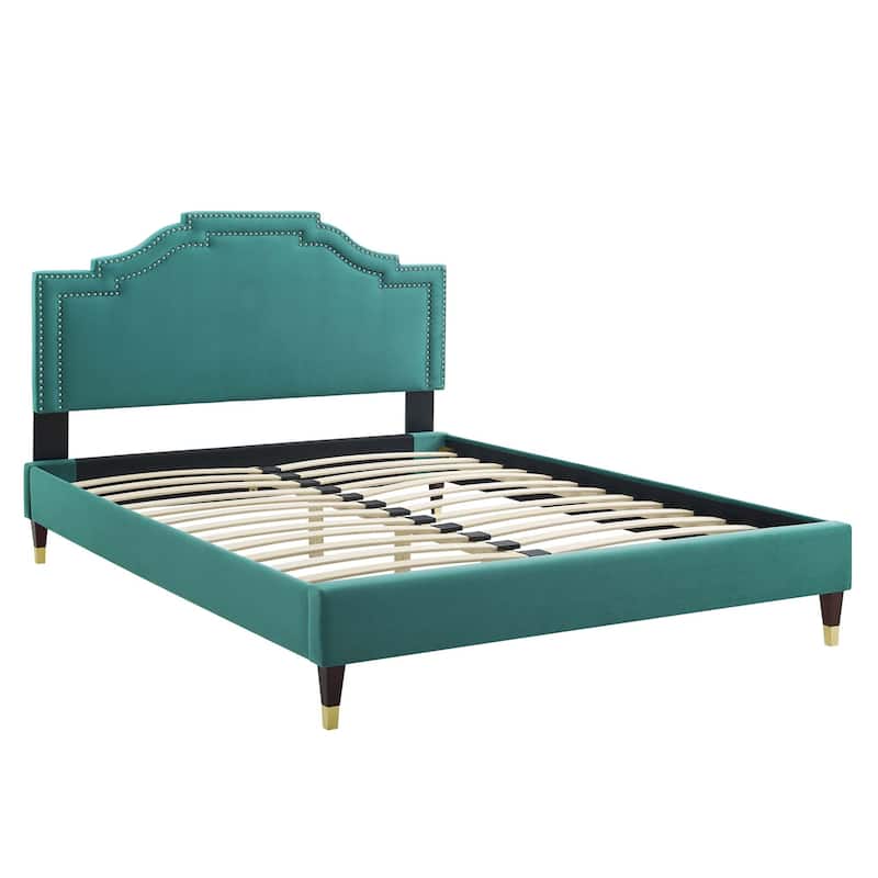 Adelaide Performance Velvet King Platform Bed