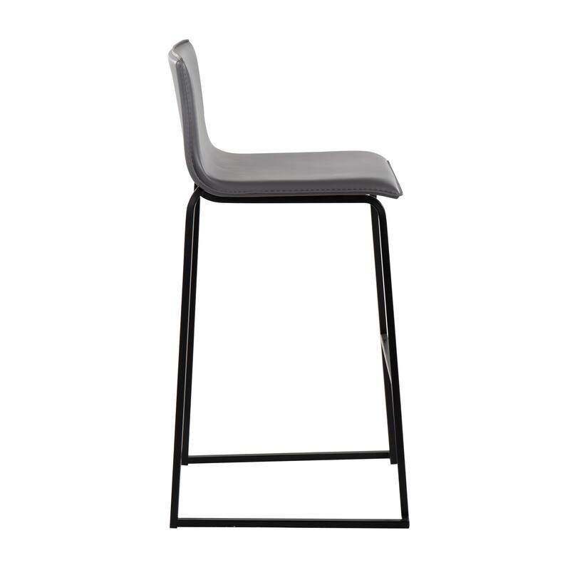 Silver Orchid Mara Upholstered Bar Stool - Set of 2