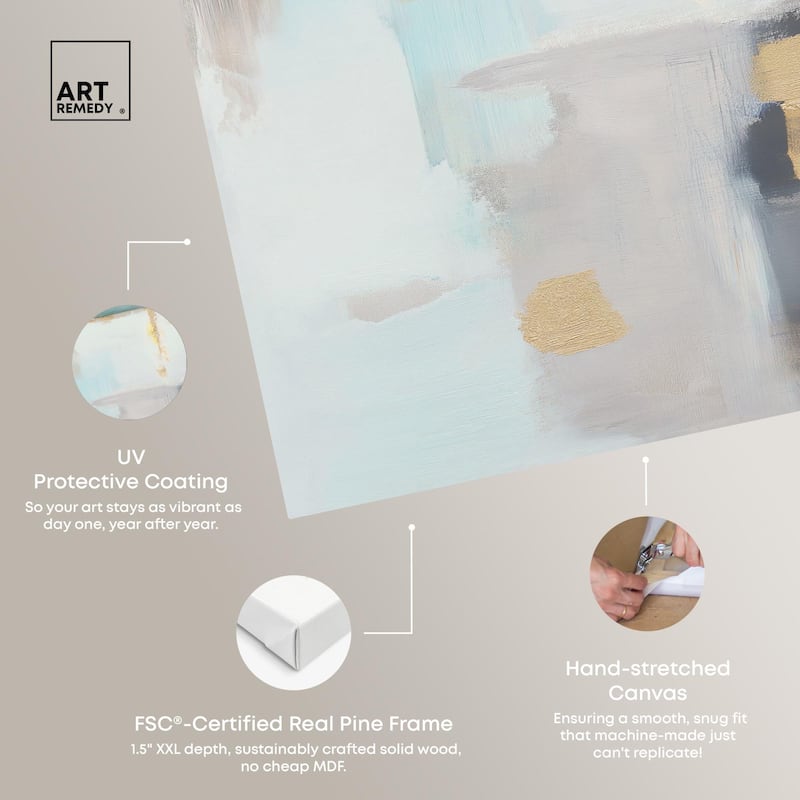 Misty Luxe III Canvas by Art Remedy, Gallery Wrapped