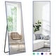 preview thumbnail 93 of 167, Dovelina Modern Full Length Floor Mirror - Freestanding Vanity Mirror for Bathroom or Living Space