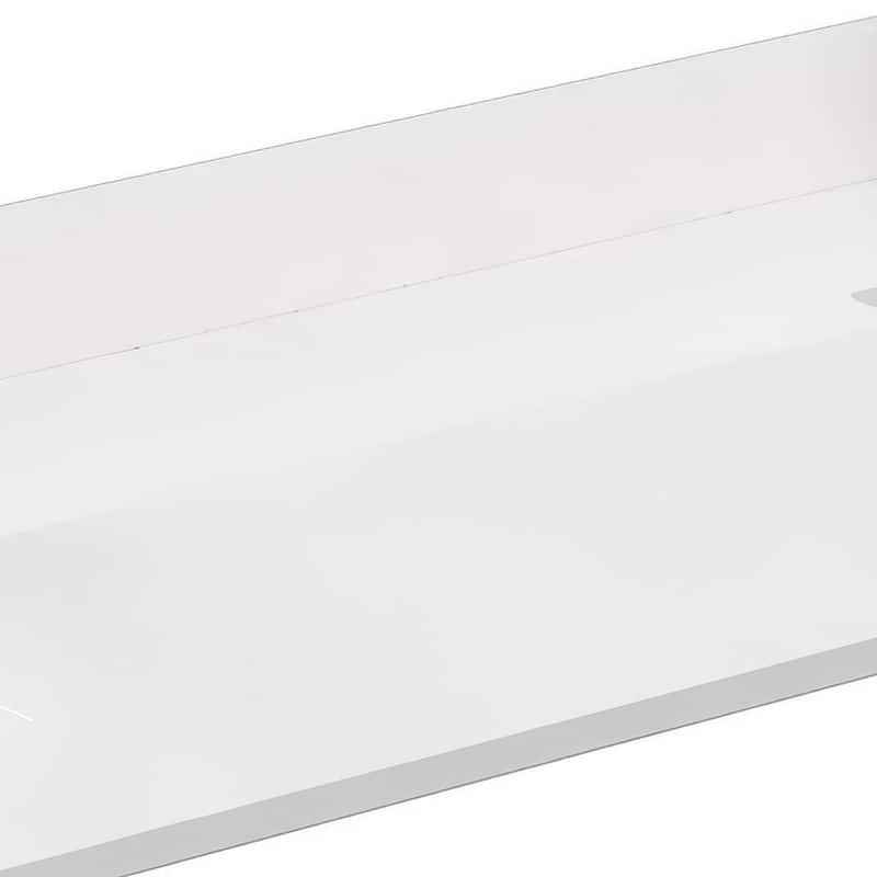 Wyndham Collection WCFQC180DTOPUNS-Q 80" Quartz Vanity Top with